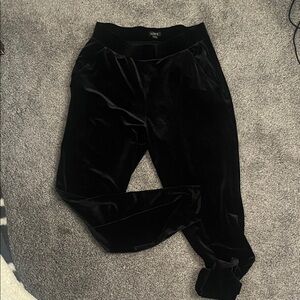Black loft Velvet pants